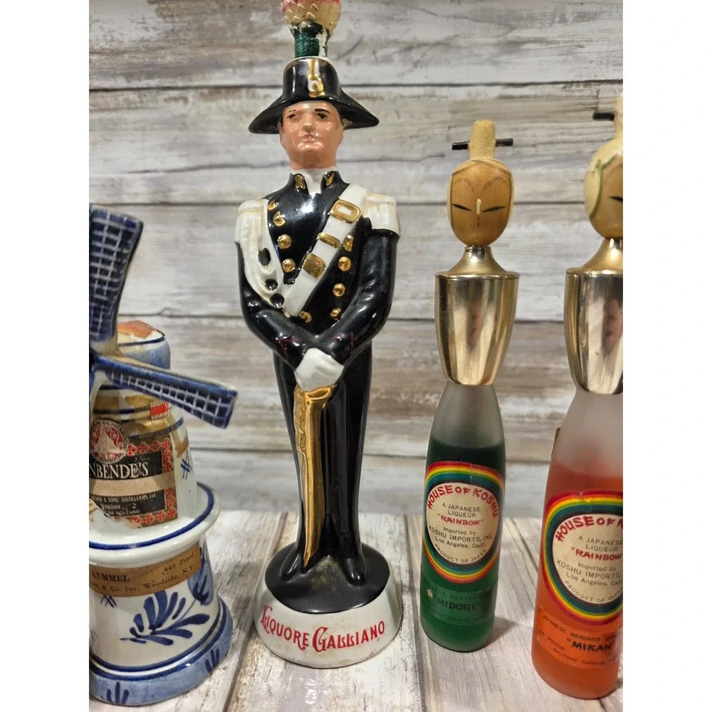 Liquore Galliano Miniatures Collection Windmill Soldier Bottles Barware Collect‎